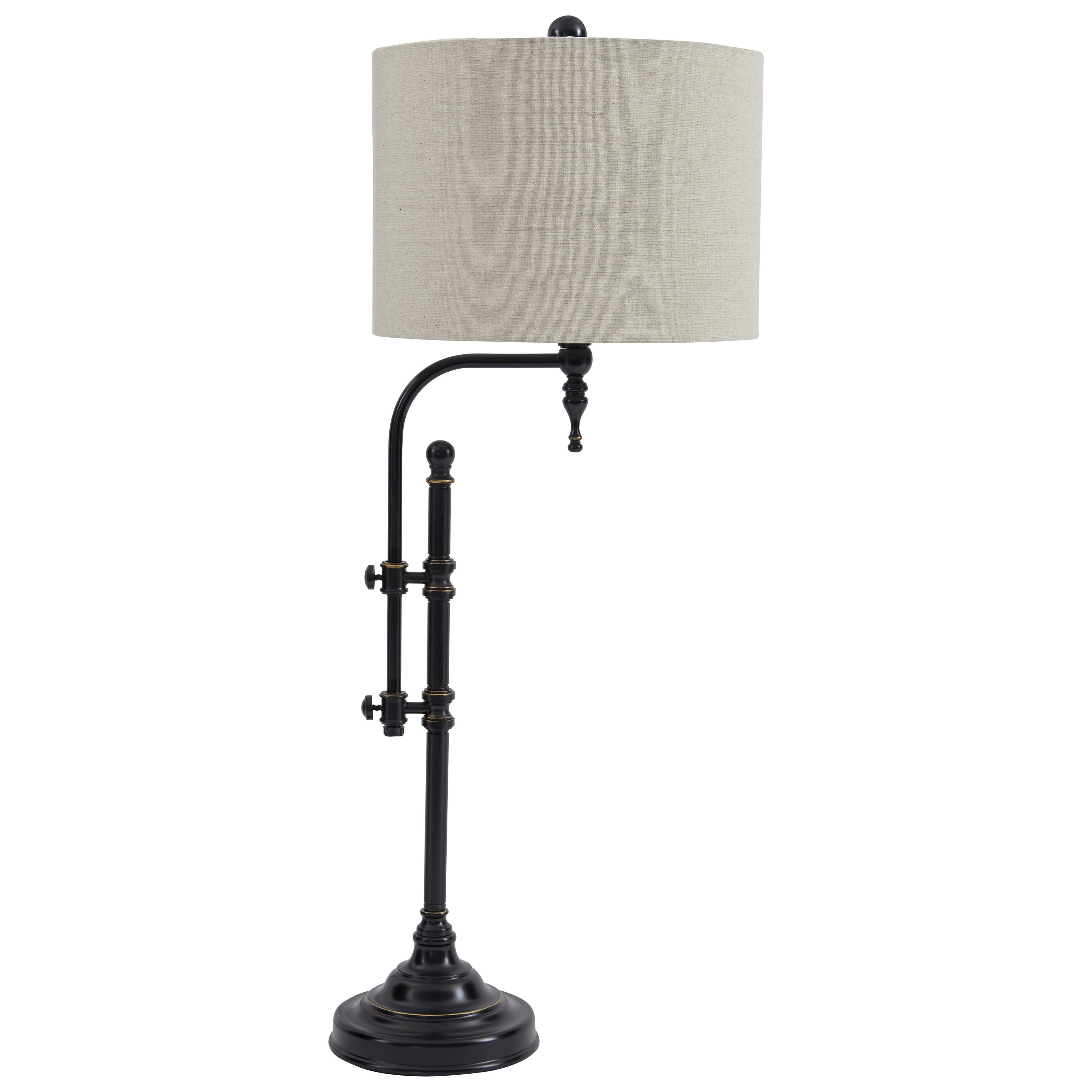 Ashley Lamps Vintage Style 215826218 Emelda Cream Ceramic Table